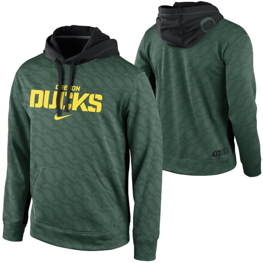 RARE NWT 2013 NIKE THERMA-FIT UO OREGON DUCKS KO PERFORMANCE HOODIE M L XL XXXL